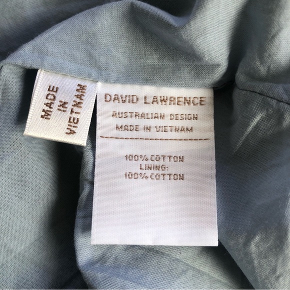 🌿 DAVID LAWRENCE 🌿women’s multicoloured floral midi dress puff sleeves size 10 - Picture 12 of 12